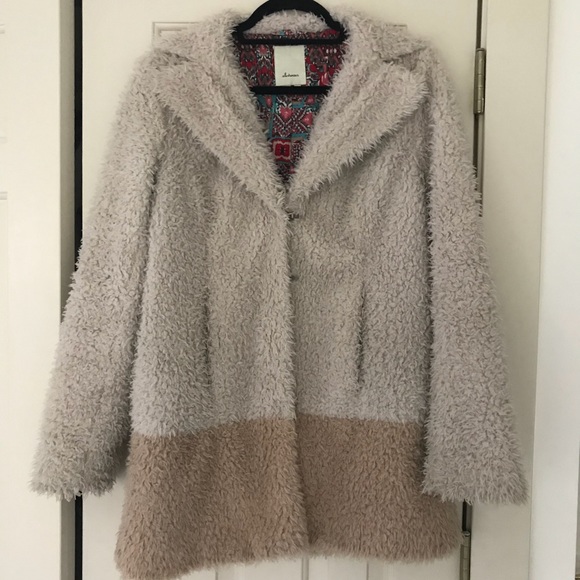 Anthropologie Fira Sherpa Coat - Picture 3 of 8